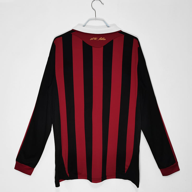 09/10 AC Milan Home Long Sleeve Retro Jersey