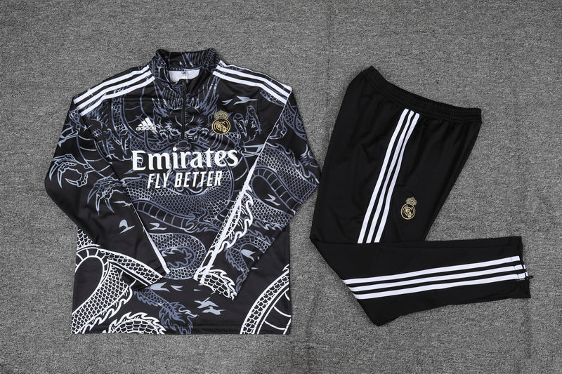 Real Madrid Black Dragon Tracksuit