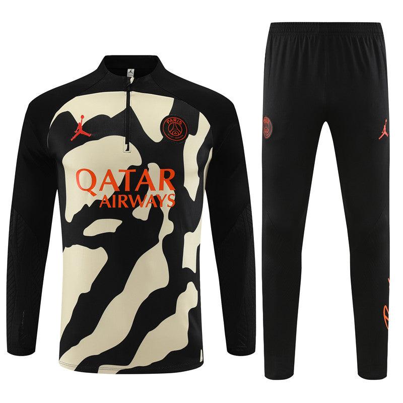 Jordan Paris Yellow and Black Camouflage Style Tracksuit