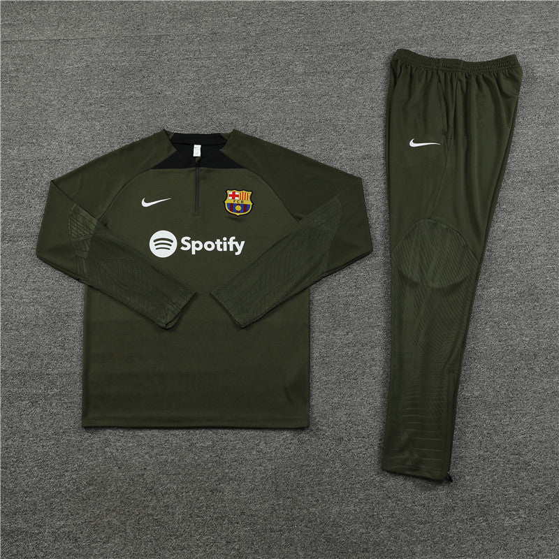 Barcelona Army Green Tracksuit