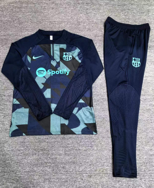 Barcelona Sapphire Blue Camouflage Style Tracksuit