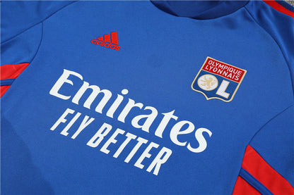 Lyon Blue Color High Collar Style Tracksuit