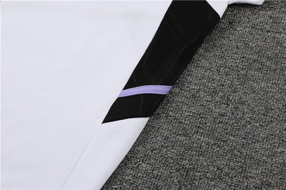 Real Madrid White With Black Tracksuit