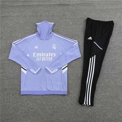 Madrid Purple high Collar Style Tracksuit