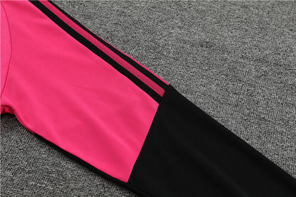 Juventus Rose Red High Collar Style Tracksuit