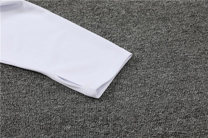Real Madrid White With Black Tracksuit