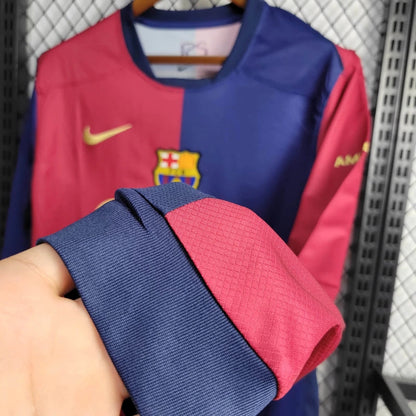 24-25 Barcelona Home Long Sleeve Jersey