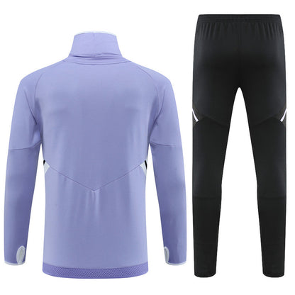 Madrid Purple high Collar Style Tracksuit