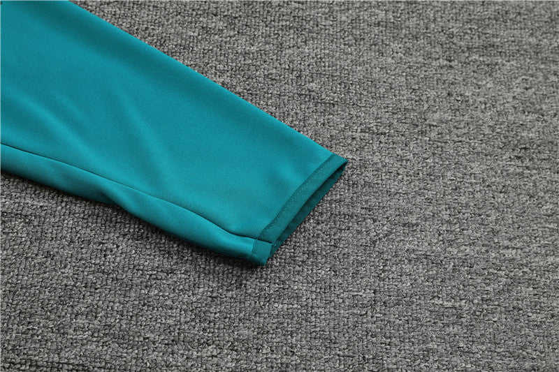 Juventus Green High Collar Style Tracksuit