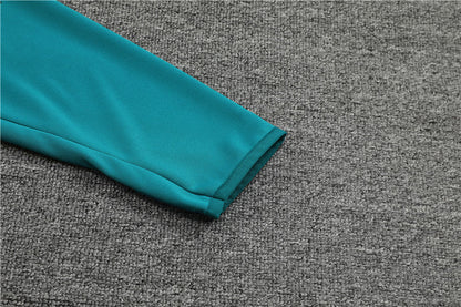 Juventus Green High Collar Style Tracksuit