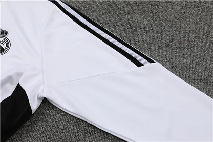 Real Madrid White With Black Tracksuit