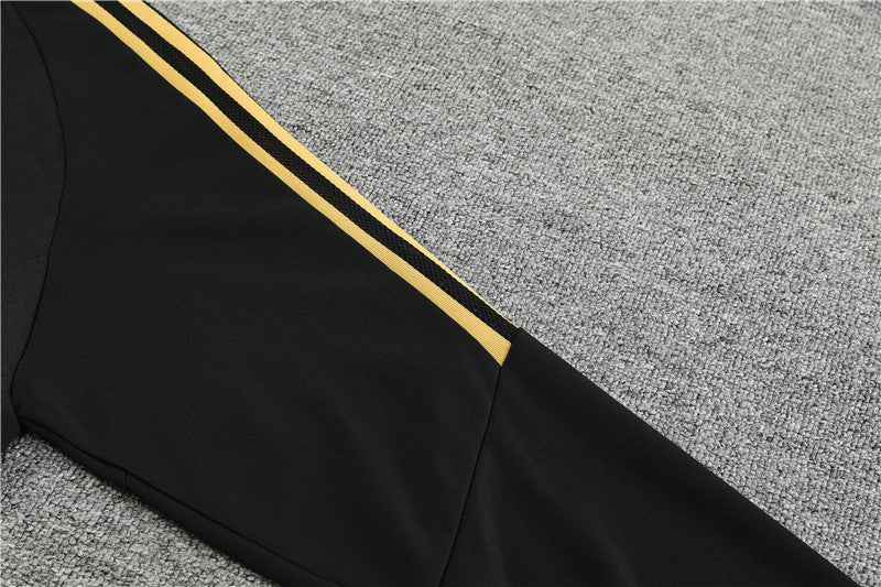 Juventus Black  high Collar Style Tracksuit
