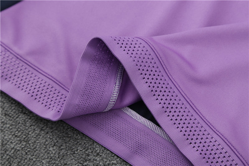 Real Madrid Purple With Royal Blue Tracksuit