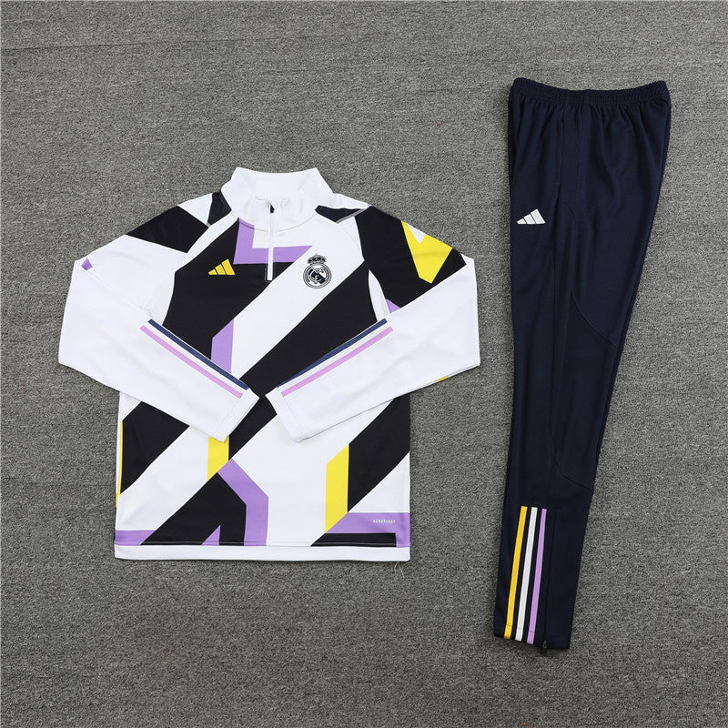 Real Madrid White Camouflage Style Tracksuit