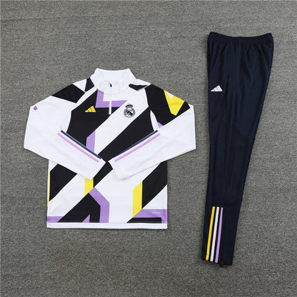 Real Madrid White Camouflage Style Tracksuit