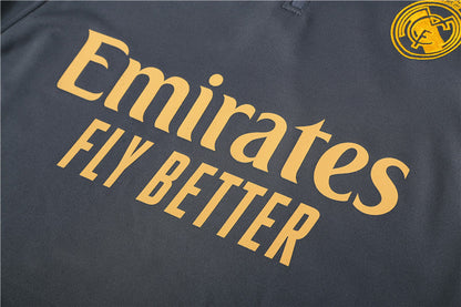 Real Madrid Dark Gray Tracksuit