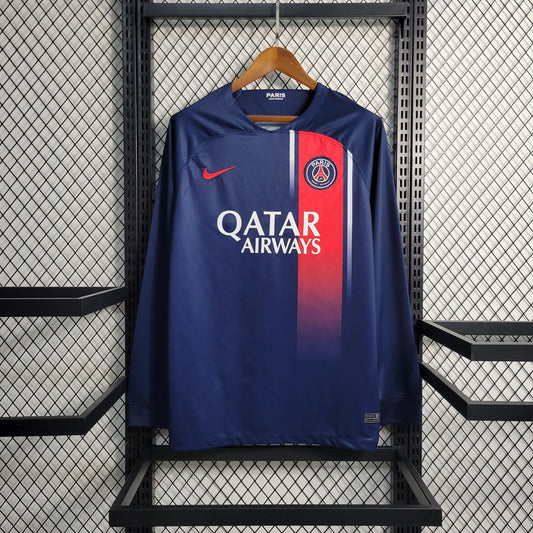 23-24 PSG Home Long Sleeve Jersey