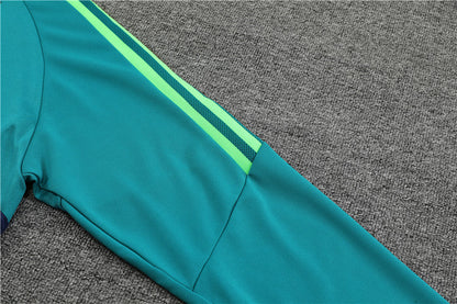 Juventus Green High Collar Style Tracksuit