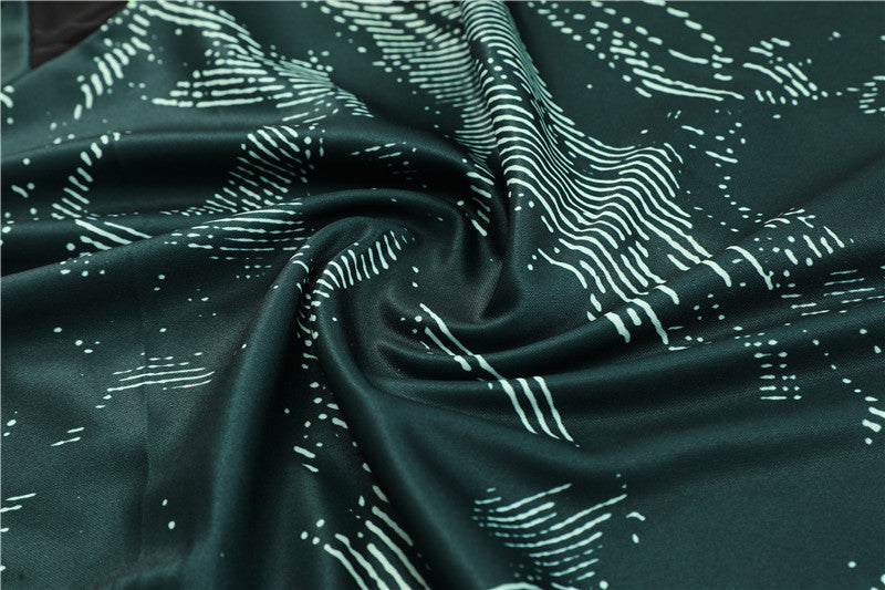 Champions League Version Of Real Madrid Camouflage High Collar Style Tracksuit