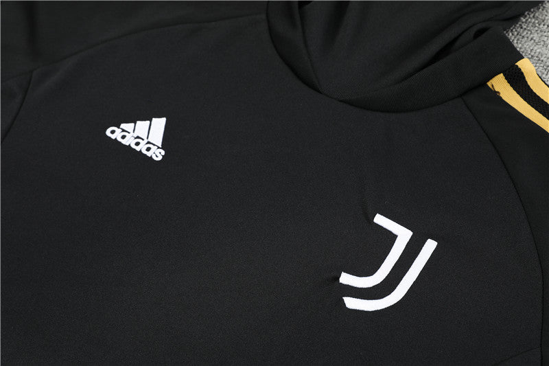 Juventus Black  high Collar Style Tracksuit