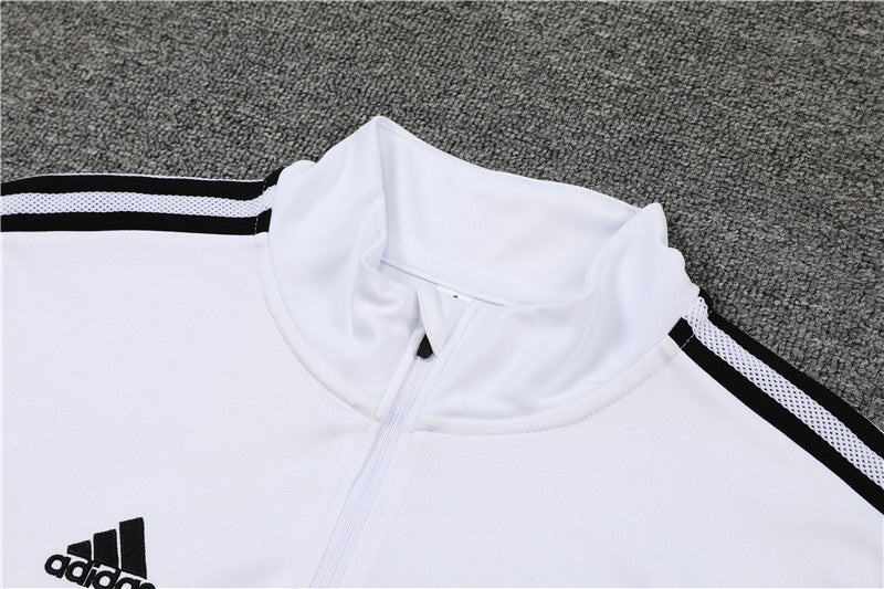Real Madrid White With Black Tracksuit