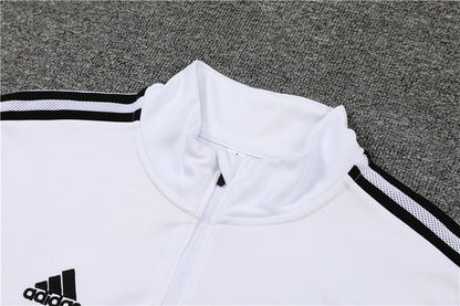 Real Madrid White With Black Tracksuit