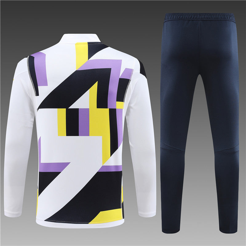 Real Madrid White Camouflage Style Tracksuit