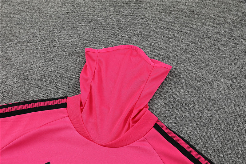 Juventus Rose Red High Collar Style Tracksuit