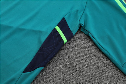 Juventus Green High Collar Style Tracksuit