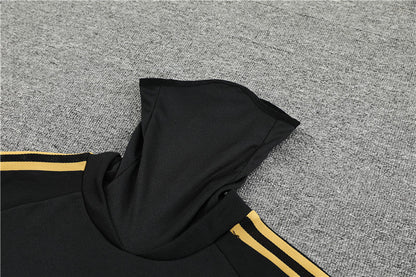 Juventus Black  high Collar Style Tracksuit