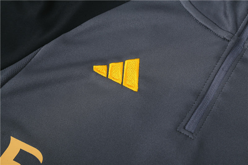 Real Madrid Dark Gray Tracksuit