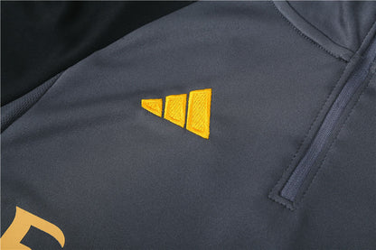 Real Madrid Dark Gray Tracksuit