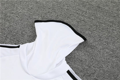 Real Madrid White High Collar Tracksuit