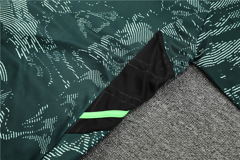 Champions League Version Of Real Madrid Camouflage High Collar Style Tracksuit