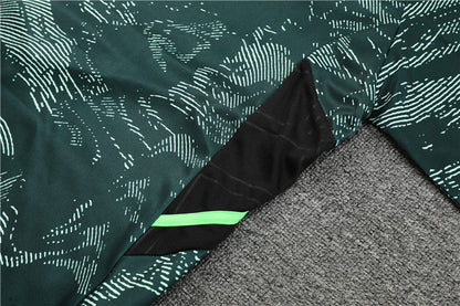 Champions League Version Of Real Madrid Camouflage High Collar Style Tracksuit