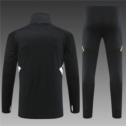 Juventus Black  high Collar Style Tracksuit