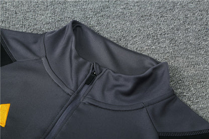 Real Madrid Dark Gray Tracksuit