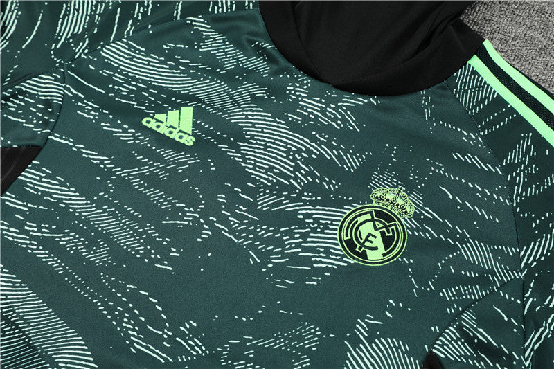 Champions League Version Of Real Madrid Camouflage High Collar Style Tracksuit