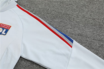 Lyon Light Gray High Collar Style Tracksuit