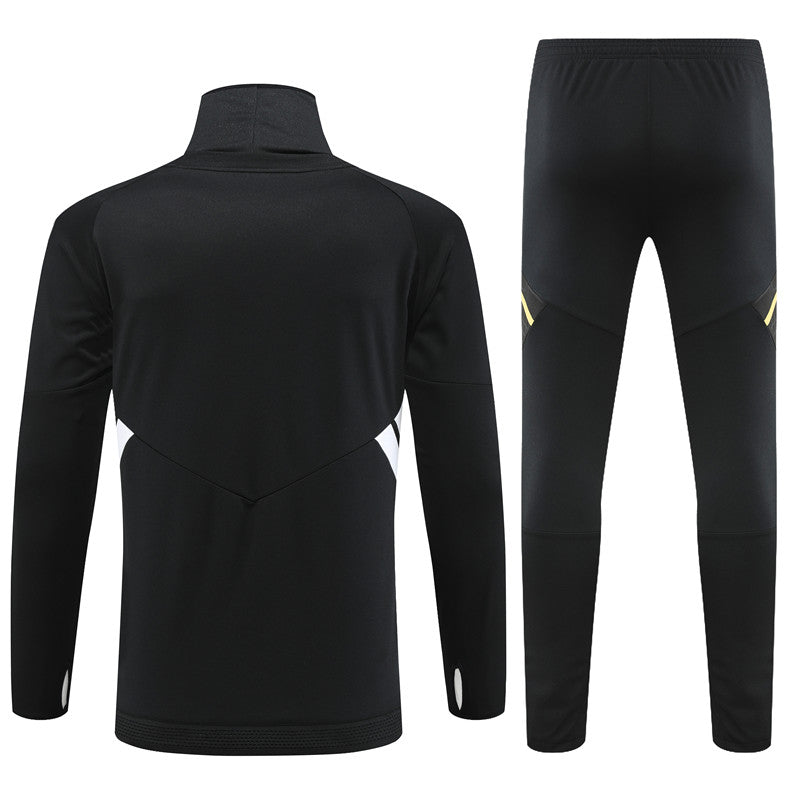 Juventus Black  high Collar Style Tracksuit