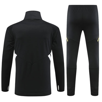 Juventus Black  high Collar Style Tracksuit