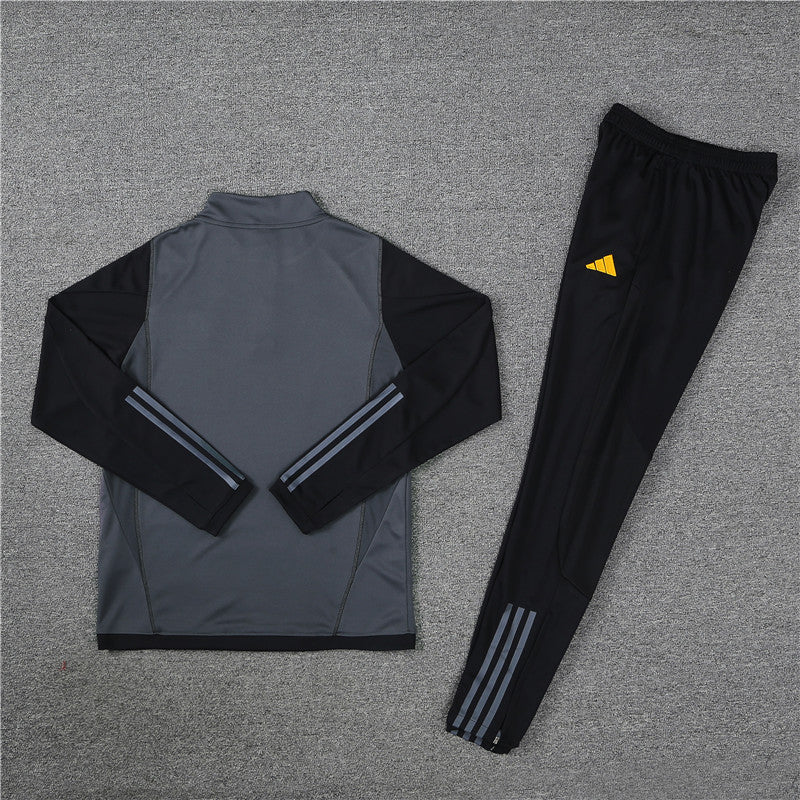 Real Madrid Dark Gray Tracksuit