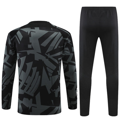 Jordan Paris Gray Black Tracksuit