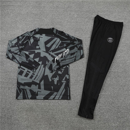 Jordan Paris Gray Black Tracksuit