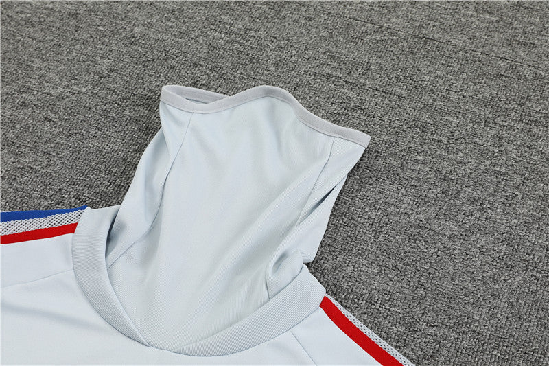 Lyon Light Gray High Collar Style Tracksuit