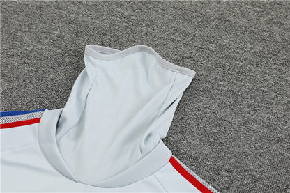 Lyon Light Gray High Collar Style Tracksuit