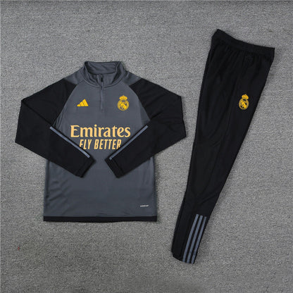 Real Madrid Dark Gray Tracksuit