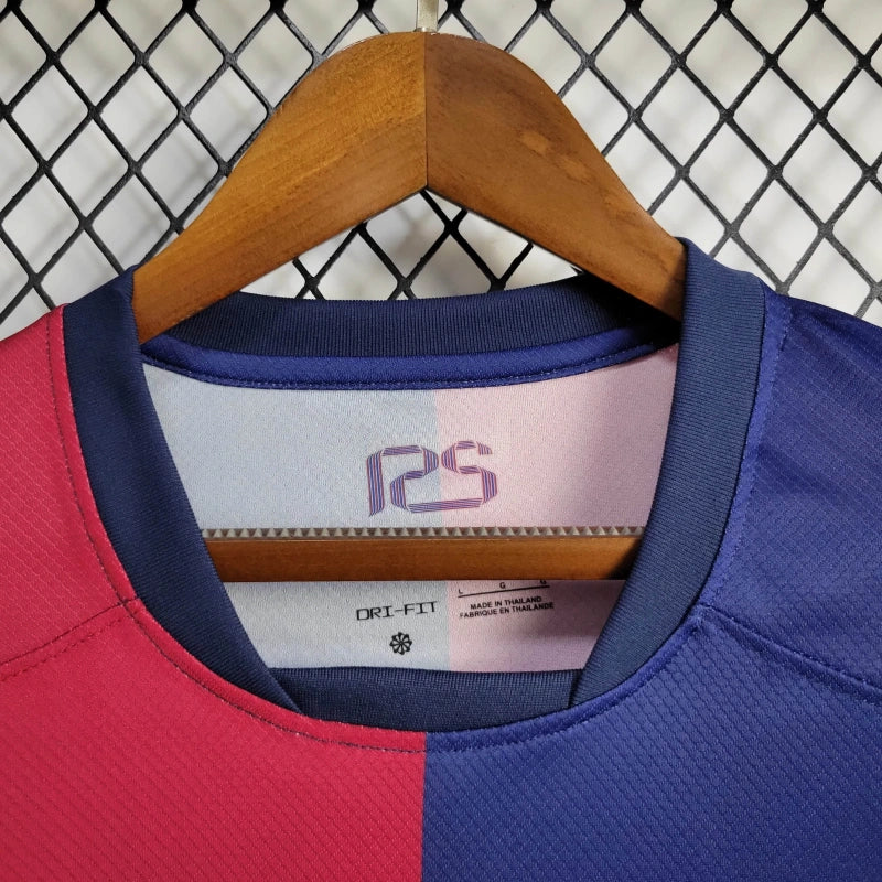 24-25 Barcelona Home Long Sleeve Jersey