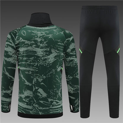 Champions League Version Of Real Madrid Camouflage High Collar Style Tracksuit
