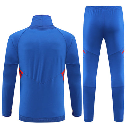 Lyon Blue Color High Collar Style Tracksuit